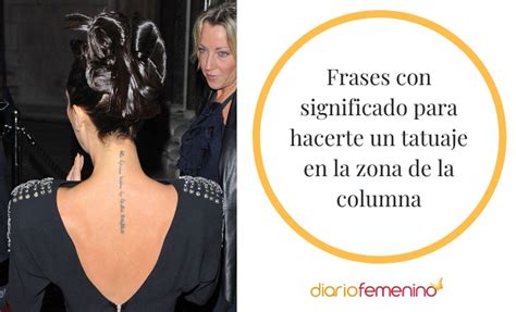 39 frases para tatuarse en la columna: presume de ...